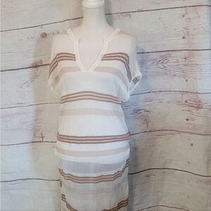 Chico's Striped Super Tunic Pullover NWT